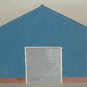 LARGE LOW RELIEF INDUSTRIAL BUILDING W/LARGE DOOR OO